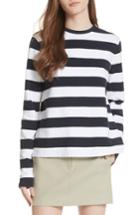 Women's Tibi Long Sleeve Stripe Tee - Blue