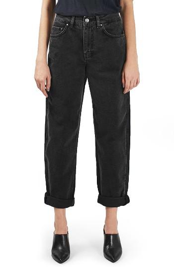 Women's Topshop Boutique Boyfriend Jeans Us (fits Like 0) X - Black