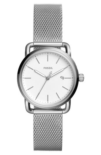 Women's Fossil The Commuter Mesh Strap Watch, 34mm