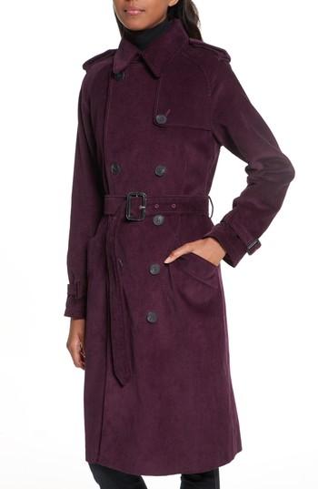 Women's Rebecca Minkoff Ferry Double Breasted Corduroy Trench Coat