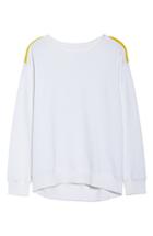 Women's Boomboom Athletica Tricolor Shoulder Sweatshirt - White