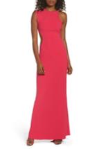 Women's Halston Heritage Asymmetrical Cutout Crepe Gown - Pink