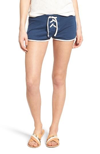 Women's Rvca Rinker Lace-up Shorts - Blue