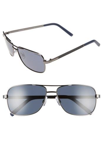 Men's Polaroid Eyewear 58mm Polarized Navigator Sunglasses - Dark Ruthenium