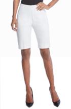 Women's Karen Kane Side Slit Bermuda Shorts - White
