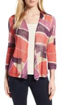 Women's Nic+zoe Bold Blocked Drape Front Cardigan