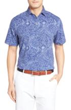 Men's Peter Millar Crown Paisley Polo - Blue