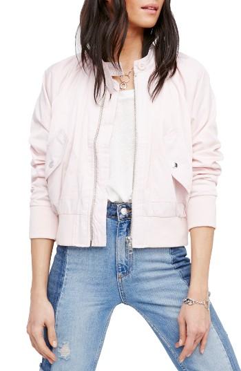 Women's Free People Midnight Bomber Jacket - Blue