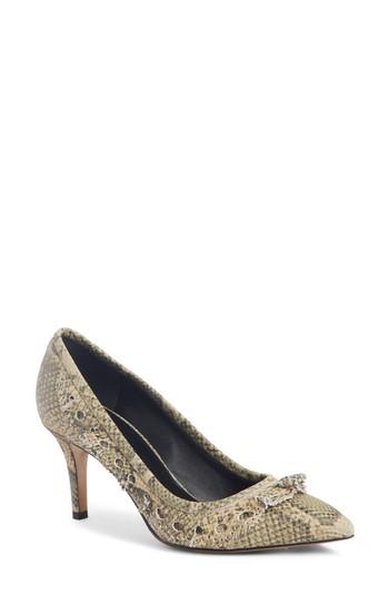 Women's Isabel Marant Plesky Asymmetric Ruffle Pump Us / 36eu - Beige