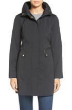 Women's Cole Haan Signature Back Bow Packable Hooded Raincoat