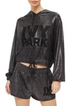 Women's Ivy Park Lame Embroidered Logo Hoodie, Size - Metallic