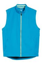 Men's Cutter & Buck Nine Iron Drytec Zip Vest, Size - Blue