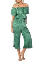 Women's Green Dragon Crystal Forest Mira Cover-up Jumpsuit - Green