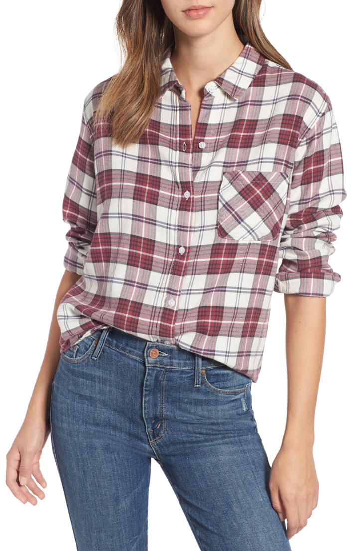 Women's Rails Milo Plaid Shirt - Burgundy