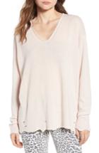 Women's Current/elliot The Destroyed Sweater - Pink