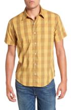 Men's Brixton Branson Print Woven Shirt - Yellow