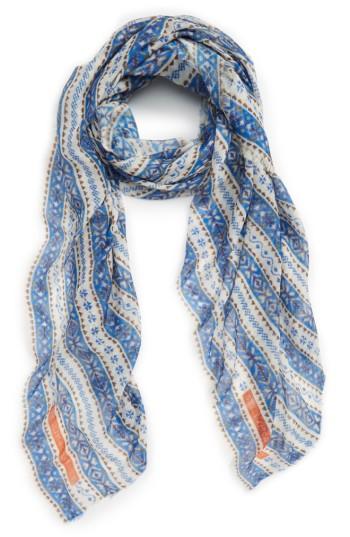 Women's Stella Mccartney Fair Isle Scarf, Size - Blue