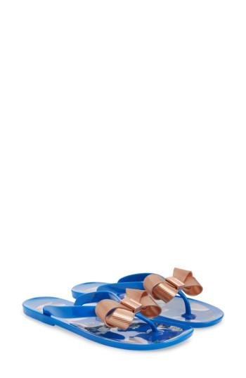 Women's Ted Baker London Suziep Flip Flop M - Blue