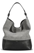 Shinola Relaxed Leather & Suede Hobo Bag -