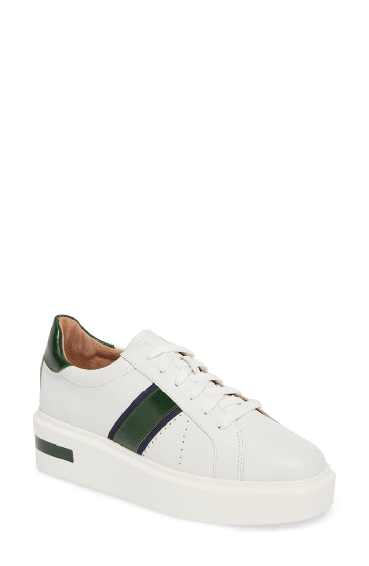 Women's Linea Paolo Knox Platform Sneaker M - White