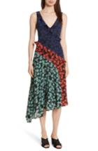 Women's Saloni Aggie Floral Print Silk Dress