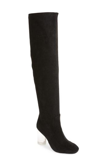 Women's Jeffrey Campbell Perou-lh Over The Knee Boot M - Black