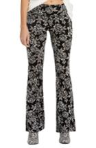 Women's Billabong Turn Me Round Floral Print Velvet Flare Pants