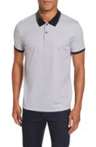 Men's Theory Current Tipped Pique Polo - Grey