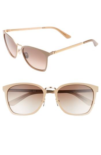 Women's Calvin Klein 54mm Square Sunglasses - Tan