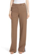 Women's Tracy Reese Side Vent Wide Leg Pants - Brown