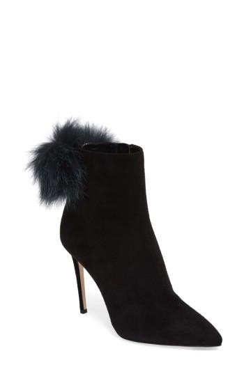 Women's Jimmy Choo Tesler Genuine Fox Fur Bootie Us / 40eu - Black