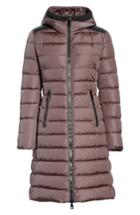 Women's Moncler Taleve Hooded Quilted Down Coat - Grey