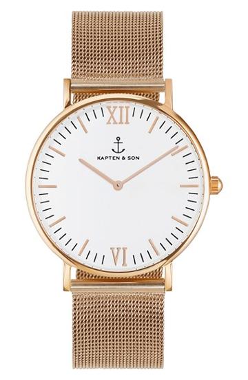 Women's Kapten And Son 'campina' Mesh Strap Watch, 36mm