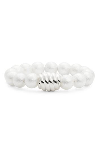 Women's Simon Sebbag Shell Imitation Pearl Stretch Bracelet