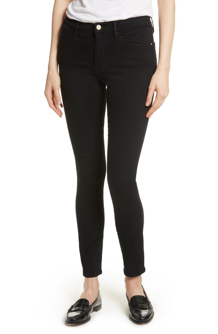 Women's Frame Le High Skinny Jeans - Black