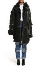 Women's Y/project Genuine Shearling Coat - Black