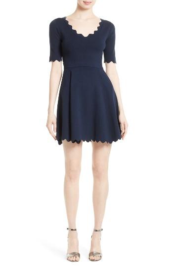 Women's Milly Fit & Flare Knit Dress - Blue