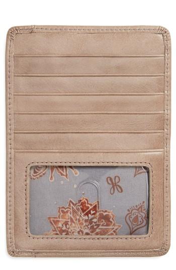 Hobo 'euro Slide' Credit Card & Passport Case - Grey