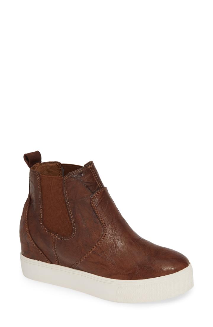 Women's Jslides Sydnee Sneaker Bootie .5 M - Brown