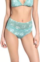 Women's Rvca In Bloom Cheeky High Waist Bikini Bottoms