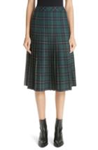 Women's Sandy Liang Pleated Plaid Uniform Skirt