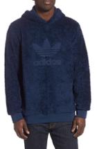 Men's Adidas Originals Adicolor Trefoil Recycled Fleece Hoodie, Size - Blue