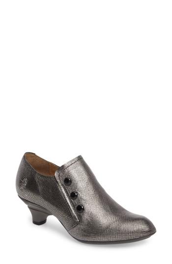 Women's Fly London Baff Kitten Heel Pump Us / 35eu - Metallic
