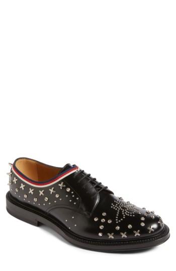 Men's Gucci Beyond Star Studded Derby Us / 7uk - Black