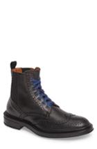 Men's Aquatalia Lawrence Wingtip Boot .5 M - Black