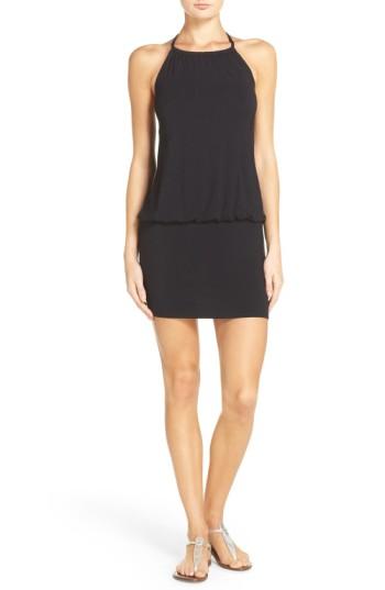 Women's Laundry By Shelli Segal Blouson Cover-up Dress - Black