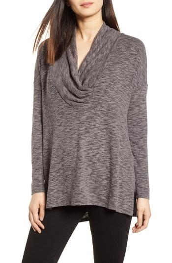 Women's Michael Stars Cowl Neck Tunic Top, Size - Black
