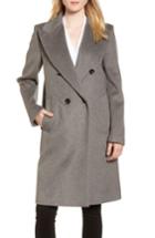 Women's Dkny Lavish Wool Blend Coat - Grey