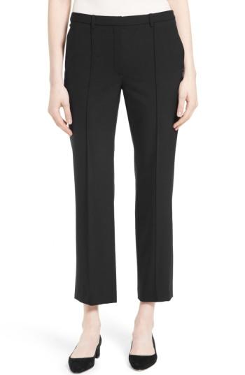 Women's Theory Hartsdale Stretch Wool Crop Pants - Black
