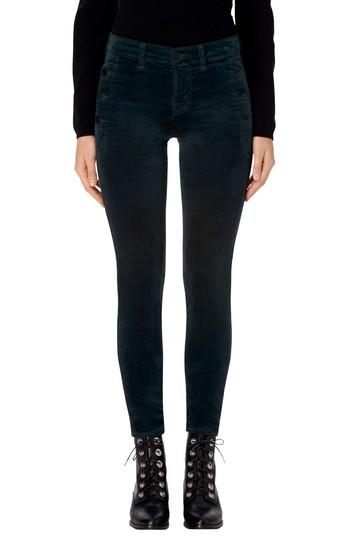 Women's J Brand Zion Mid Rise Velvet Skinny Jeans